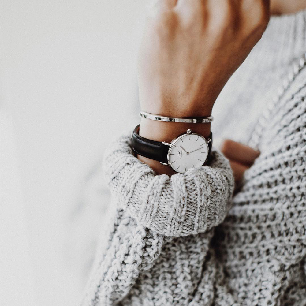 다니엘 웰링턴 PETITE SHEFFIELD DW 가죽시계 레더워치