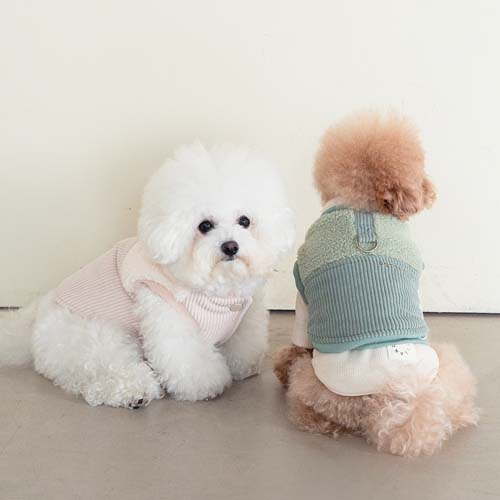 강아지패딩 강아지겨울옷 로이패딩조끼+실내복