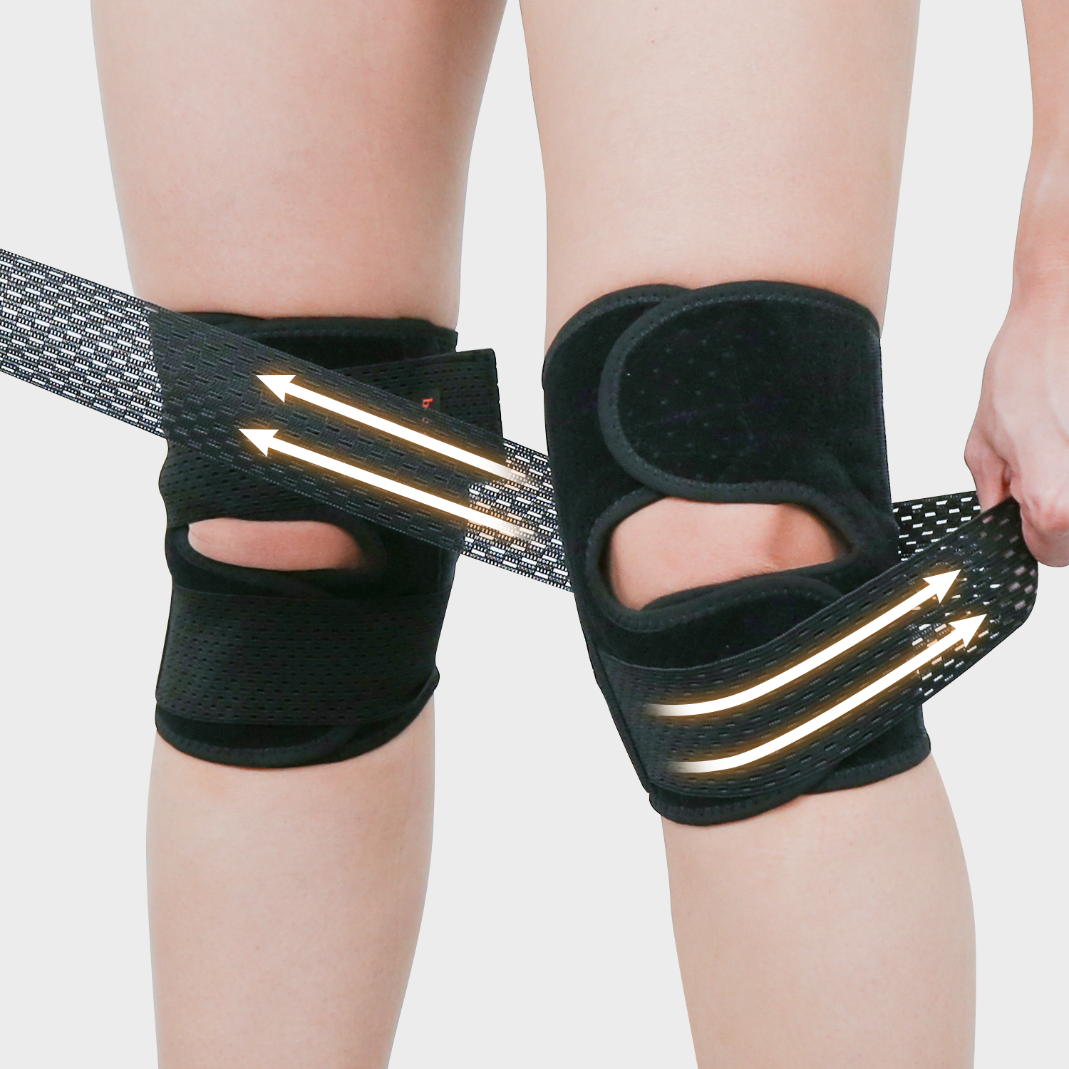 브메르 무릎 보호대 2P 슬개골 헬스 관절 러닝 등산