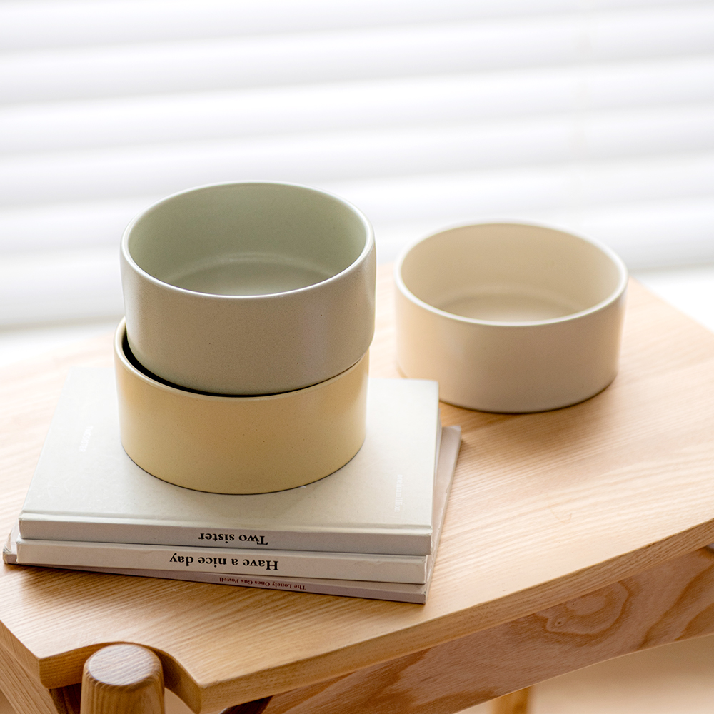 펫트리움 뇸뇸 보울 도자기 강아지 고양이 식기 물그릇