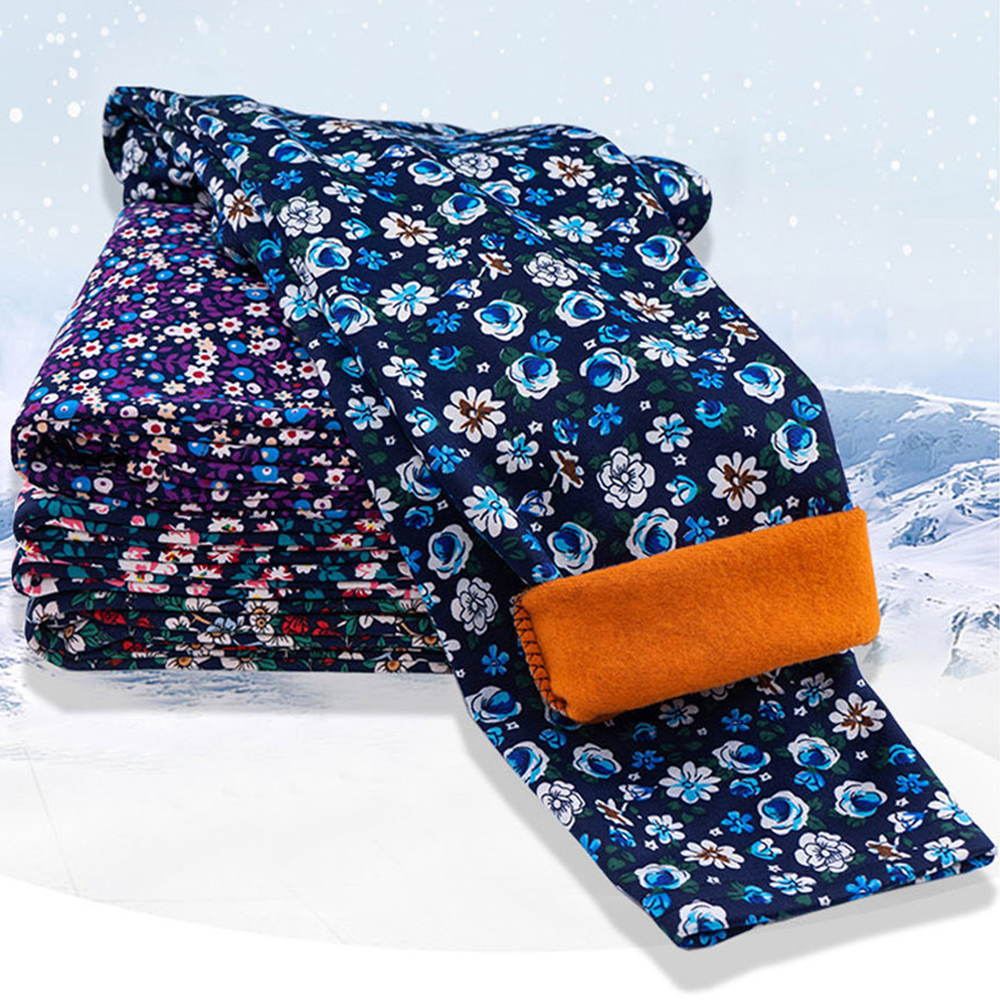 어르신바지 기모 할머니 꽃무늬 겨울 작업복 몸빼 바지 - 상세 이미지 2