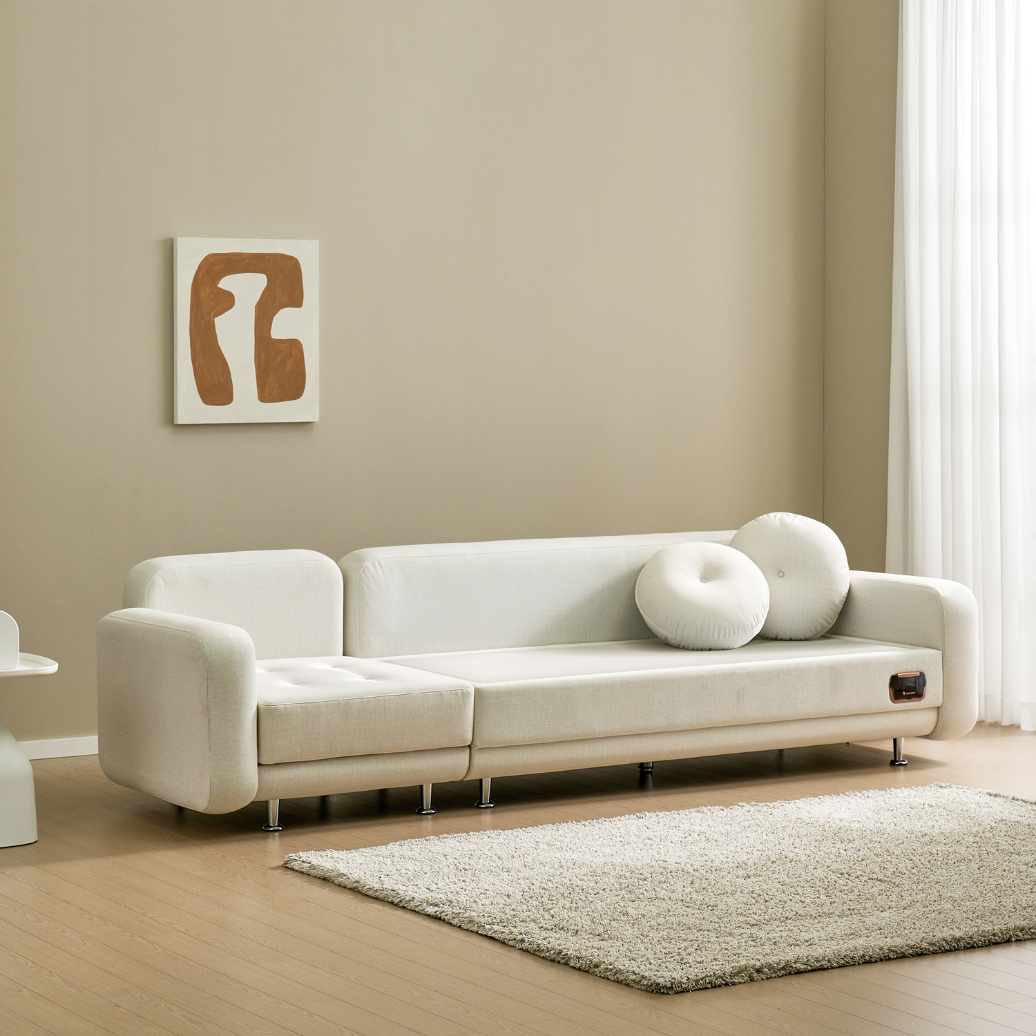 [모던4인소파 최다판매] 가보건강침대 F포그니L SE 황토 밀양흙침대 세라믹볼 세라믹스 돌침대 4인용 패브릭 소파