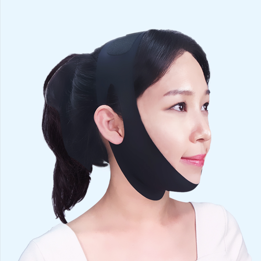 닥터체크 턱 얼굴 리프팅밴드 브이라인 땡기미 턱선 이중턱 수면 주름 턱살 땡기미 땡김이 - 상품 이미지