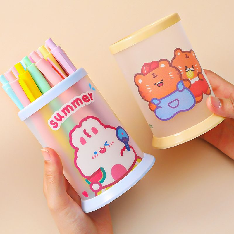 귀여운 DIY 연필꽂이 책상 정리함 펜 필기구 수납 볼펜 꽂이 오거나이저 데스크테리어 - 상세 이미지 4