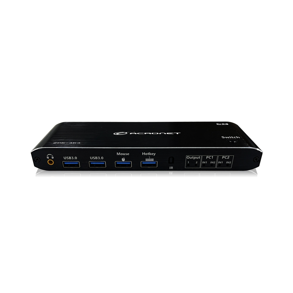 아크로넷 ZDK-4K3 2:1 듀얼 모니터 HDMI KVM스위치 - 상세 이미지 2