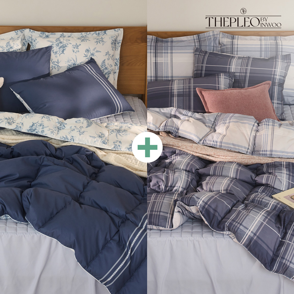 [더플레오] 구스 1+1 차렵이불 2장 세트