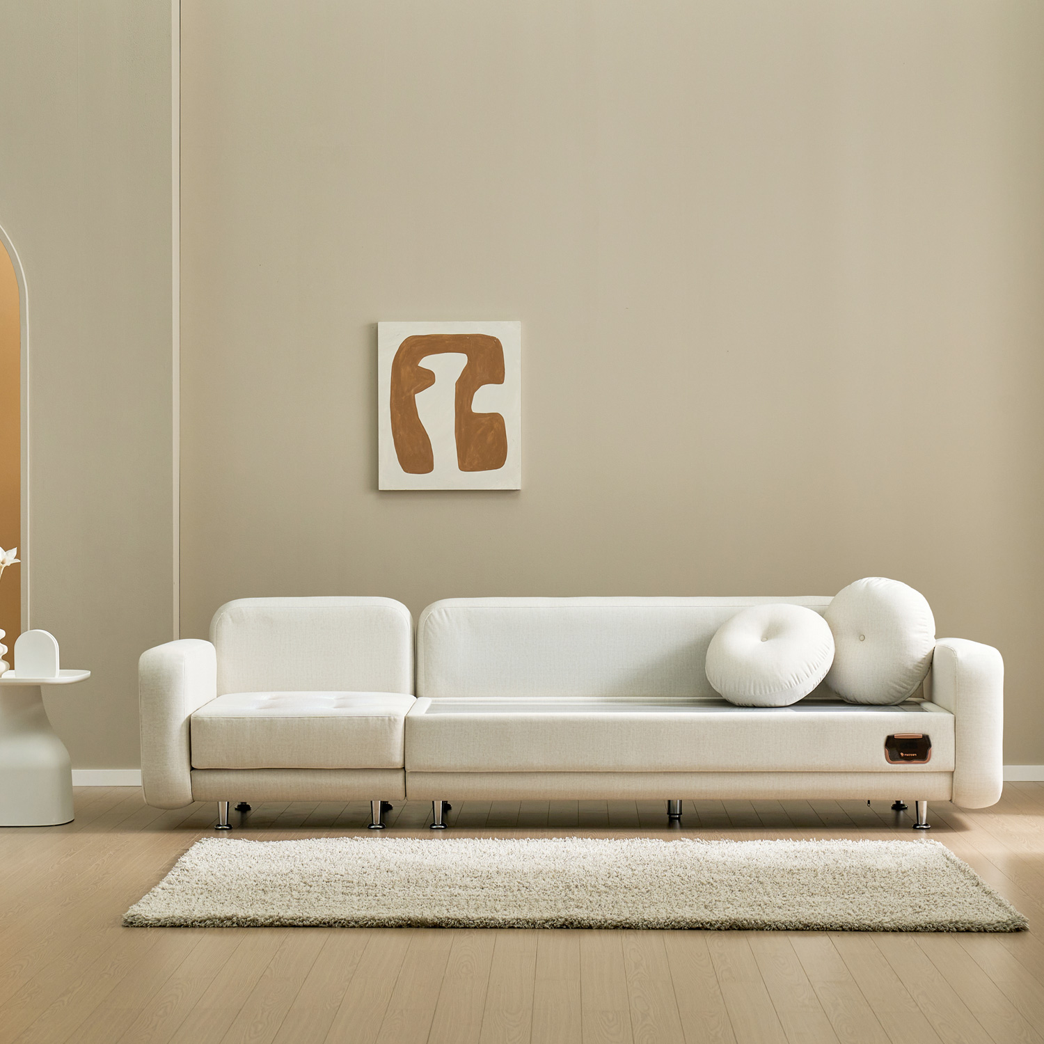 가보건강침대 F포그니L SE 황토 밀양흙침대 세라믹볼 세라믹스 돌침대 4인용 패브릭 소파