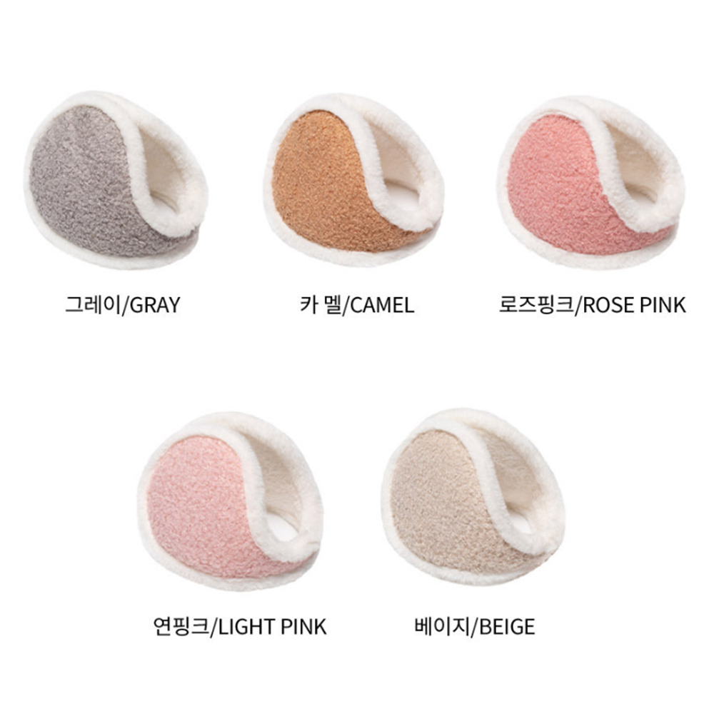 겨울 테니스 운동 털 기모 귀마개 귀도리 뽀글이 동계용 방한 스포츠 이미지 2