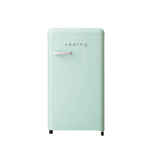 쿠잉 레트로 미니냉장고 REF-90CN