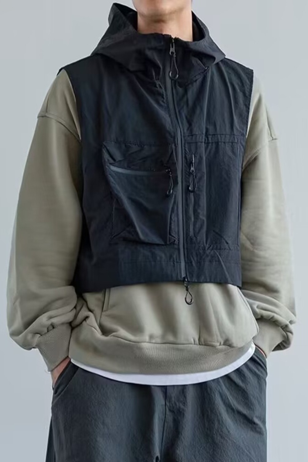일본 cityboy 도쿄 패션 힙한 스타일 기능성 야외 루즈핏 조끼 남녀공용 캠핑 낚시 이미지 6