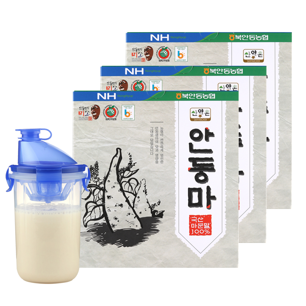 안동 참마 마가루 마분말 + 쉐이커 250g, 3개 - 상품 이미지