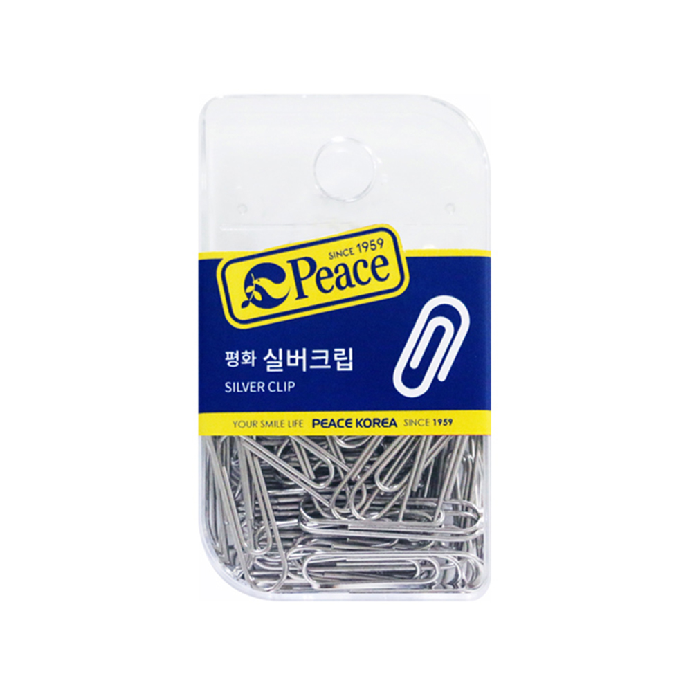 평화 실버크립 행거용 1갑 사무용품 비품 문서 클립 : 드리머스커머스