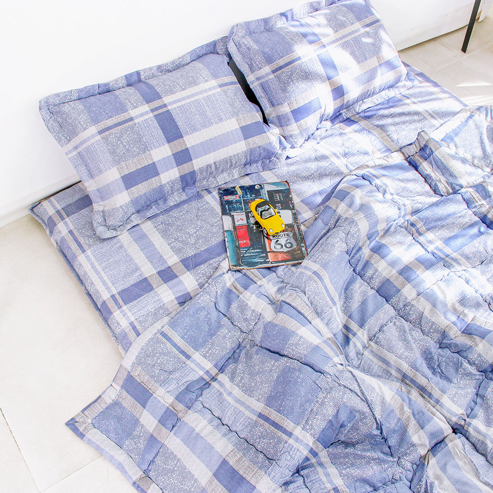 아르떼베딩 요차렵세트 손님용/기숙사용/펜션용 사계절 요 침구 풀세트 로이 그레이 싱글