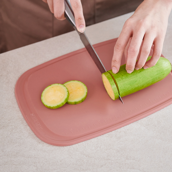 퍼기 이유식 실리콘 조리도구 도마 인디핑크