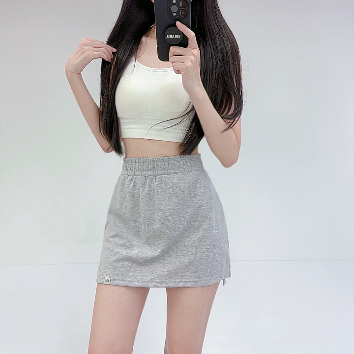 로라벨 델루나 레깅스 힙커버 치마레깅스 커버업 엉덩이가리개 랩스커트 빅사이즈 힙스커트 - 상세 이미지 5