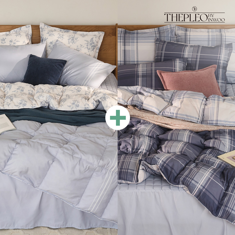 [더플레오] 구스 1+1 차렵이불 2장 세트