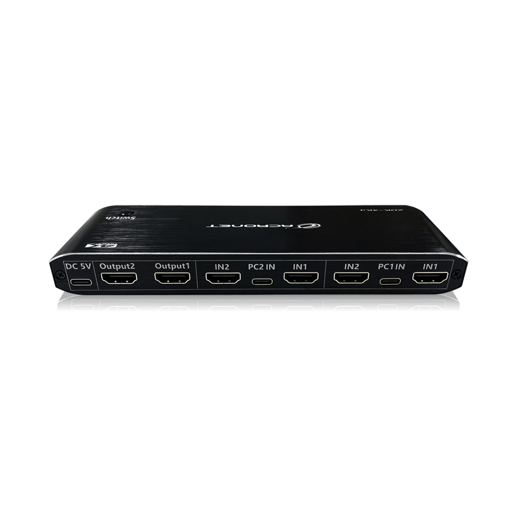 아크로넷 ZDK-4K3 2:1 듀얼 모니터 HDMI KVM스위치 - 상세 이미지 3