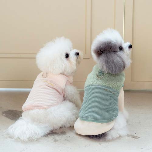 강아지패딩 강아지겨울옷 로이패딩조끼+실내복