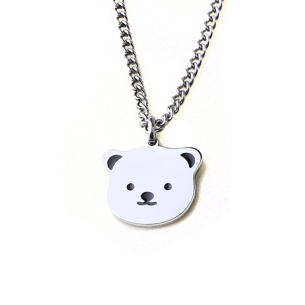 수줍은곰 써지컬스틸 미아방지 목걸이 아기 유아 어린이