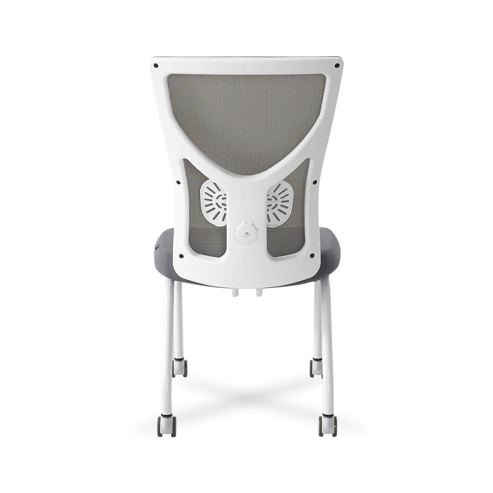 AS40 팔걸이없는의자 요추 편안한 회의용의자 회의실 공부 컴퓨터 책상 의자 바퀴4개