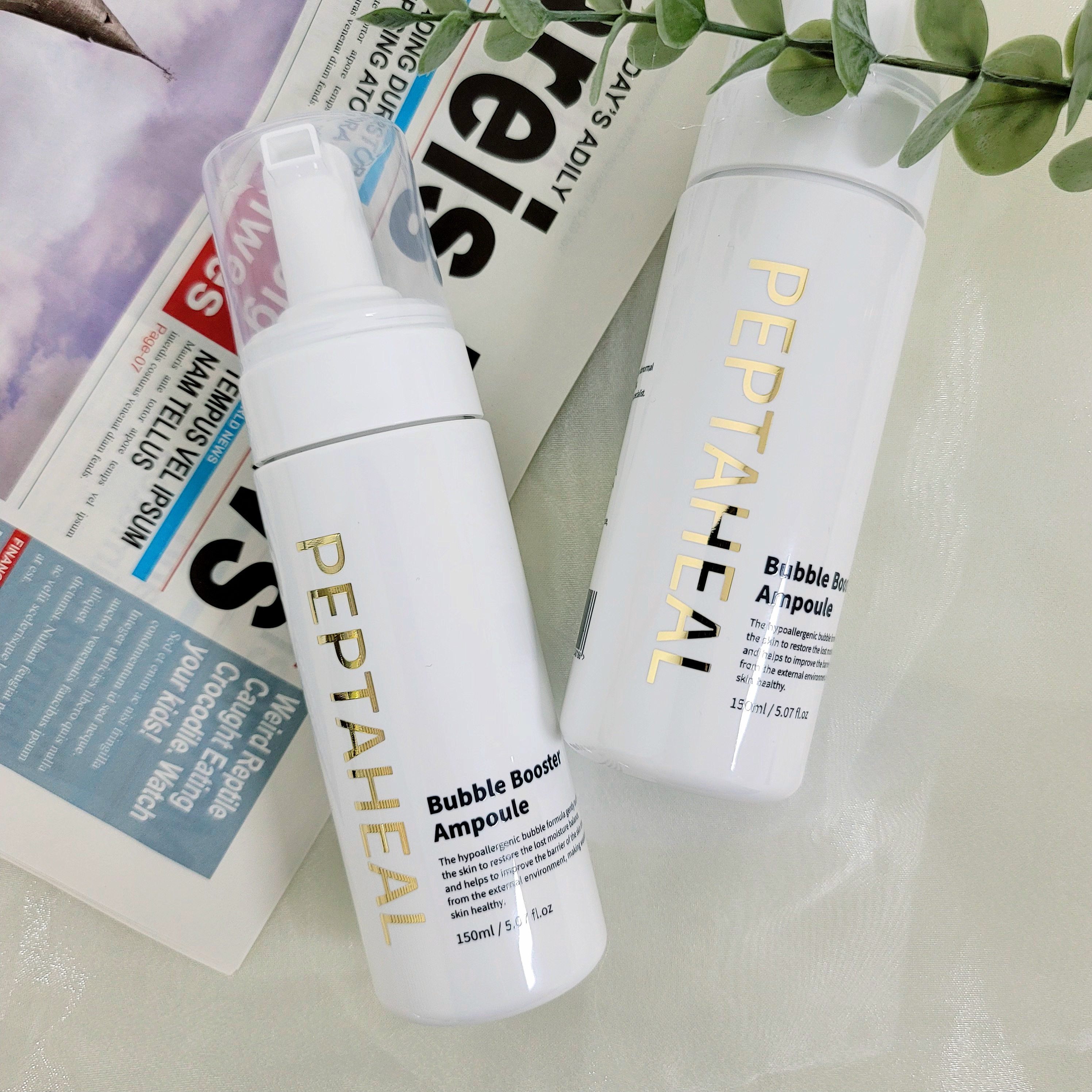 펩타힐 펩타이드 나이아신아마이드 수분 진정 버블 부스터 앰플 150ml - 상세 이미지 4