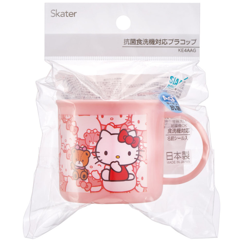 스케이터 헬로키티 식기세척기 대응 항균 플라스틱 컵 200ml - 하카타몰