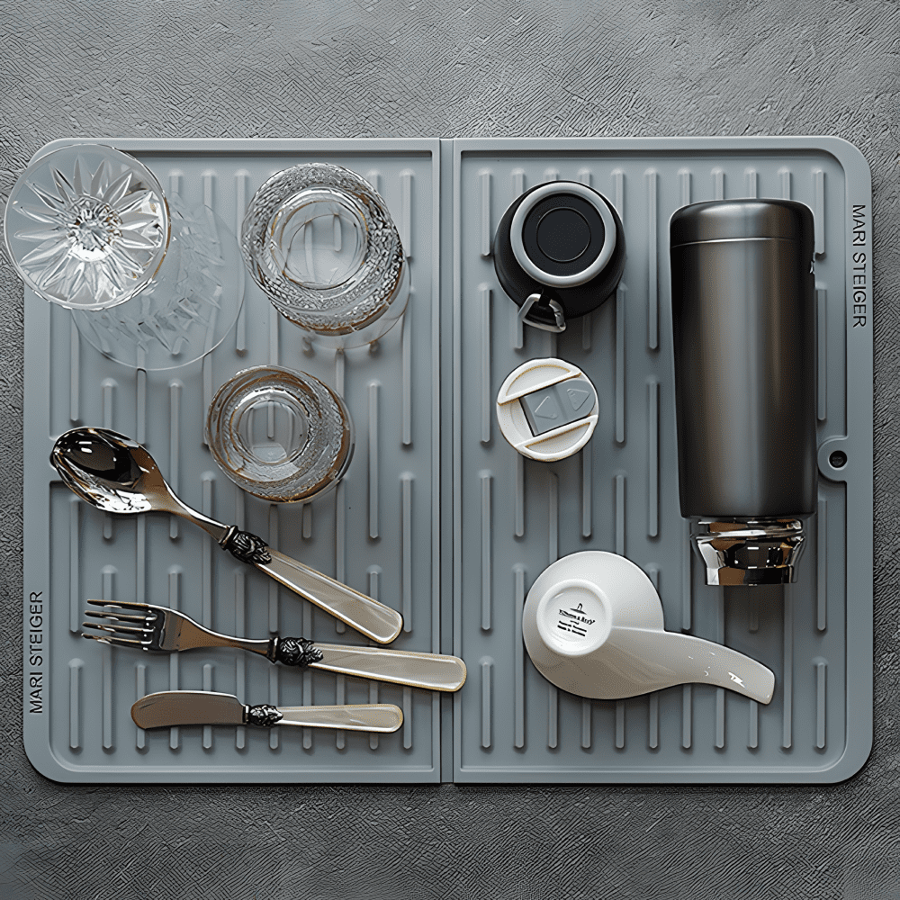 엘솜 실리콘 싱크대건조대 그릇건조대 싱크대 롤 드라잉 매트 휴바트