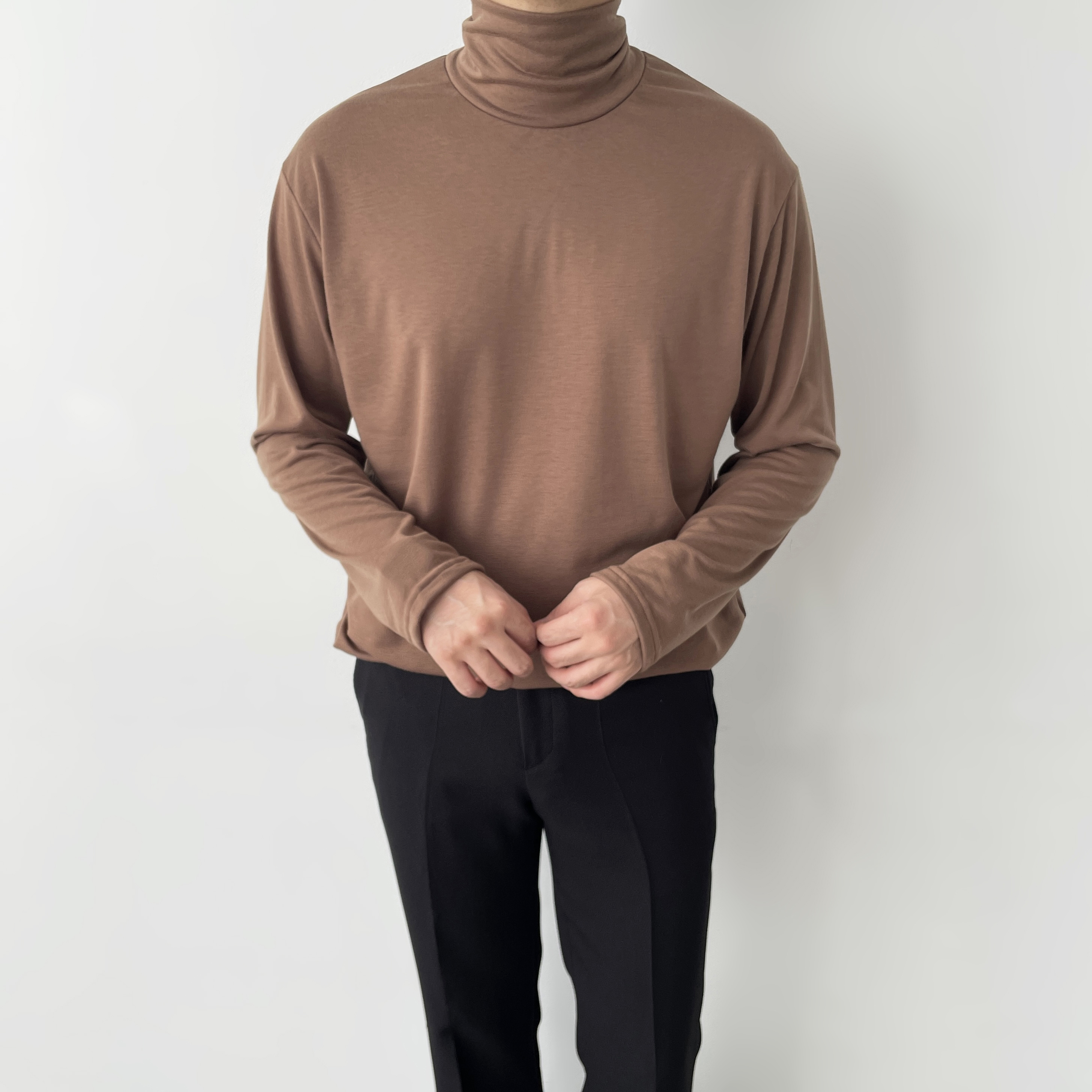 남자폴라티 남성목폴라티 기모 이미지 2