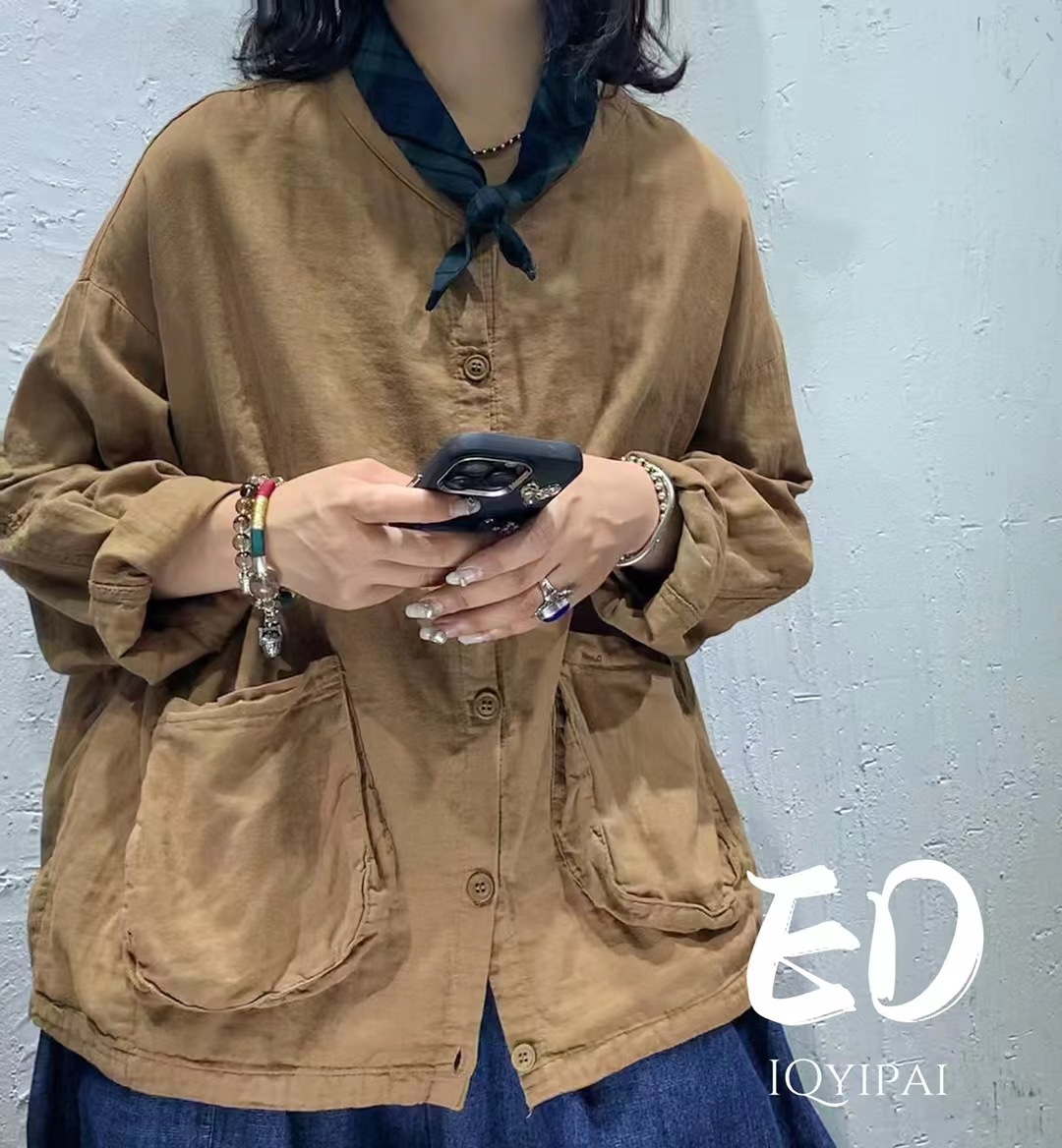 여성 포켓남방 오버핏남방셔츠 빅사이즈 3678 - 상품 이미지