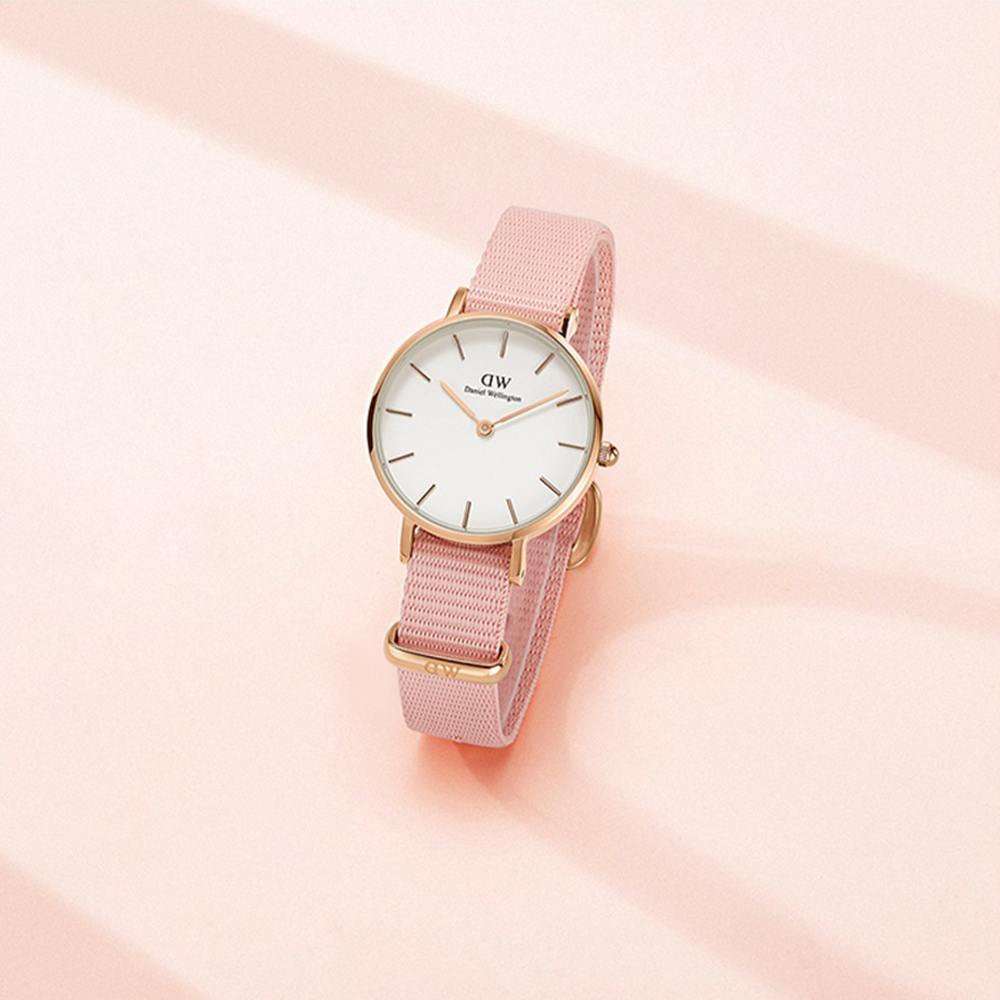 다니엘 웰링턴 PETITE ROSEWATER DW시계 핑크 나토밴드 여성시계 이미지 7