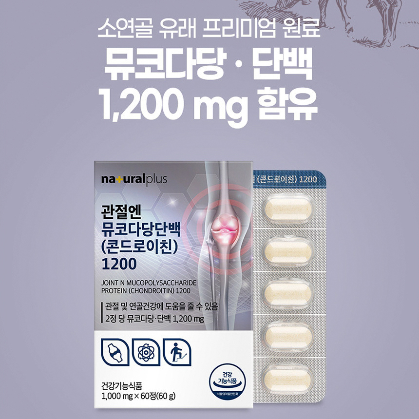 콘드로이친 1200 소연골 관절 연골 뮤코다당단백 이미지 4