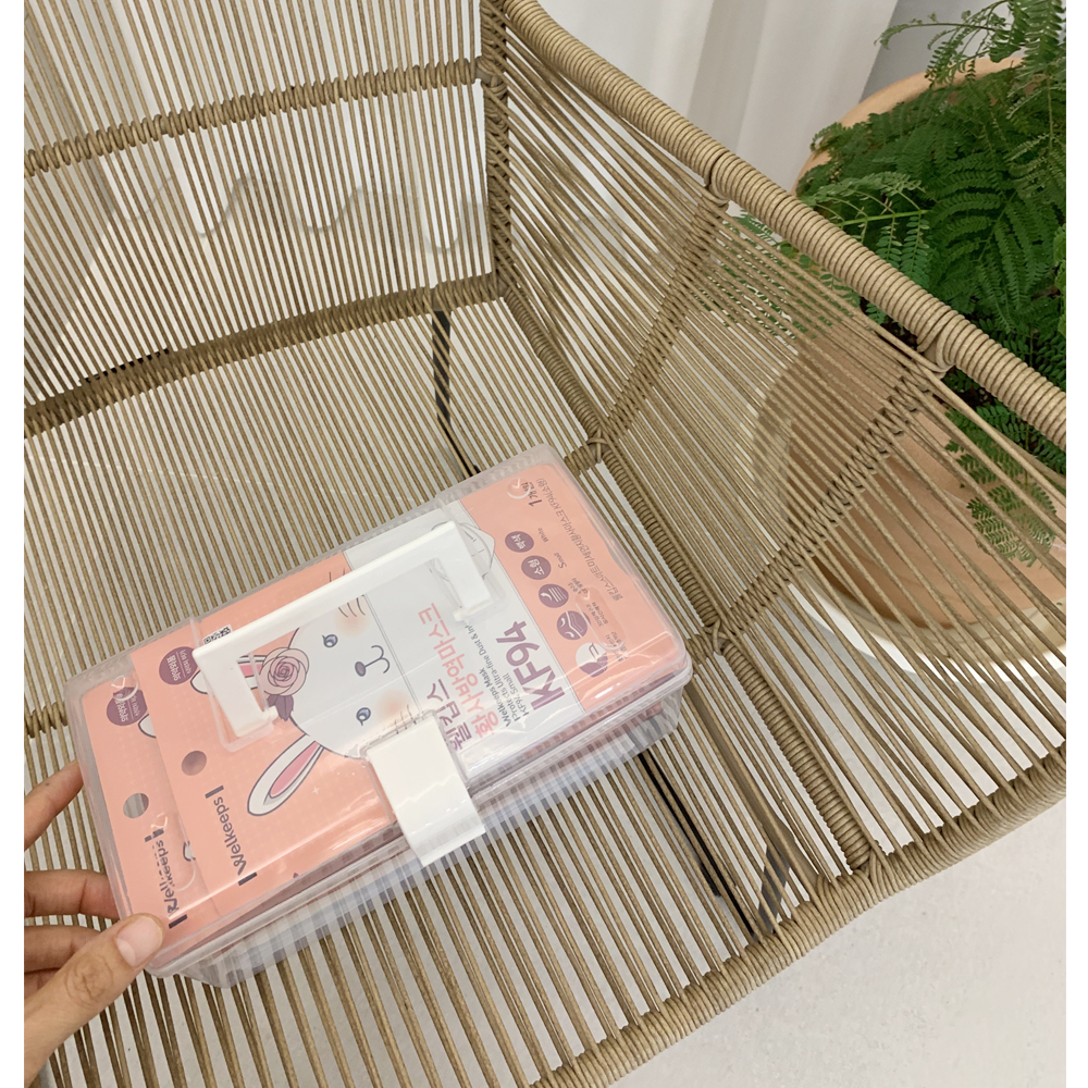 손잡이 투명 케이스 다용도 위생함 약통 케이스 구급약 마스크 보관함 이미지 6