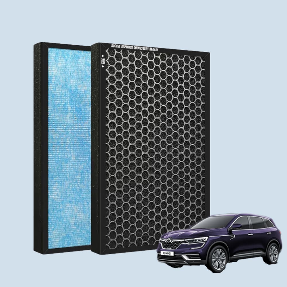 [호환]파이널 르노코리아 QM6 에어컨필터 프리미엄 냄새차단 PM0.3