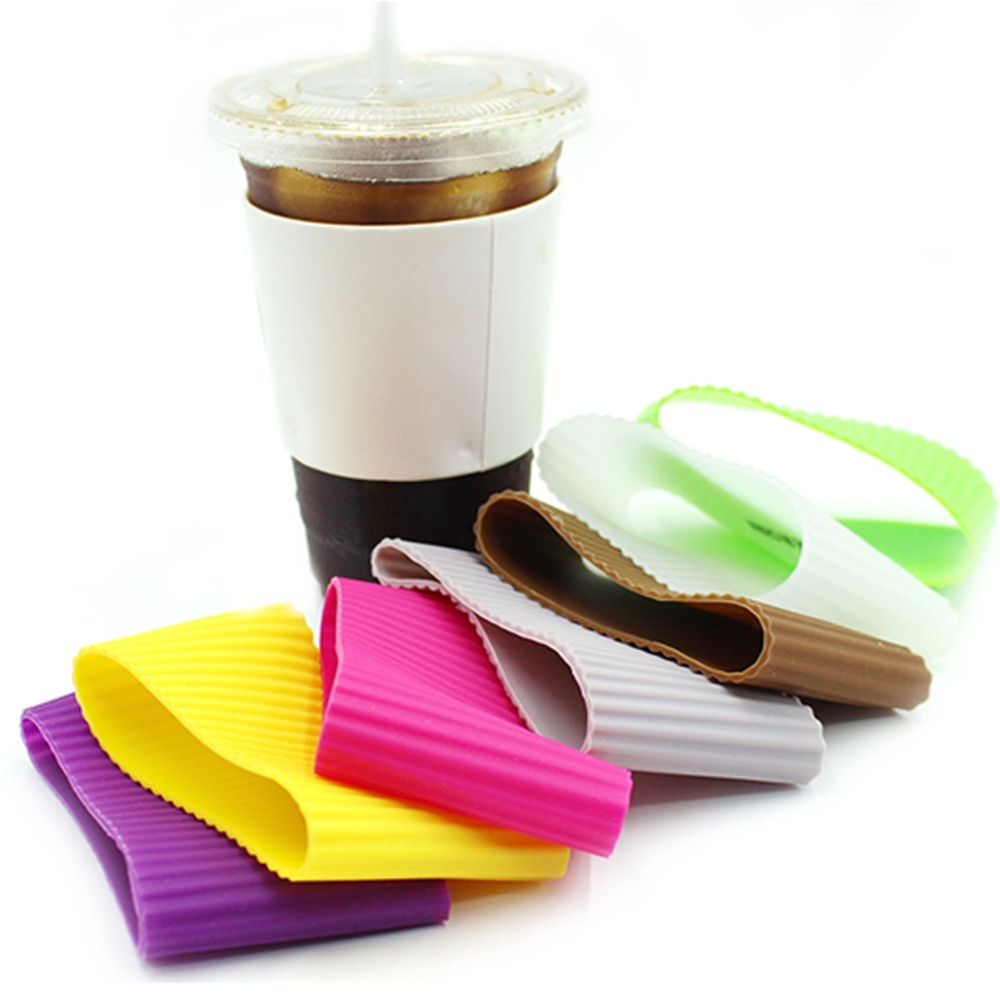 실리콘 테이크아웃 컵홀더 커피 캔음료 컵슬리브 16온스