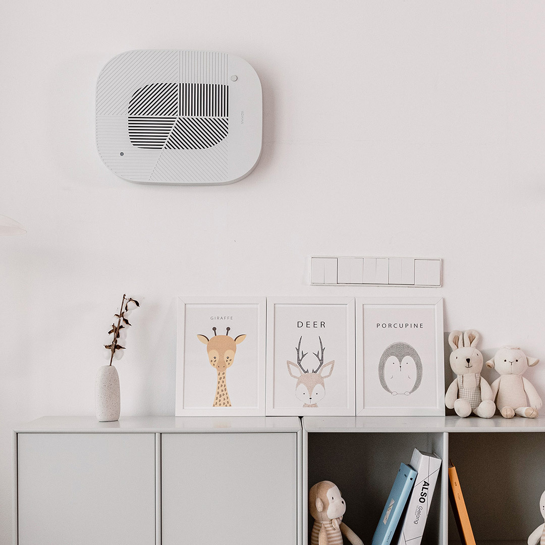 콤마 공기청정기 로브 세트형 안방 아이방 소형 LOV01-2106 크림화이트
