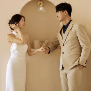 셀프 스몰 웨딩 드레스 홀터넥 결혼식2부 피로연 연주회 웨딩촬영커풀룩 착용 후기 | 사이즈/핏 총정리 - 상품 이미지 2