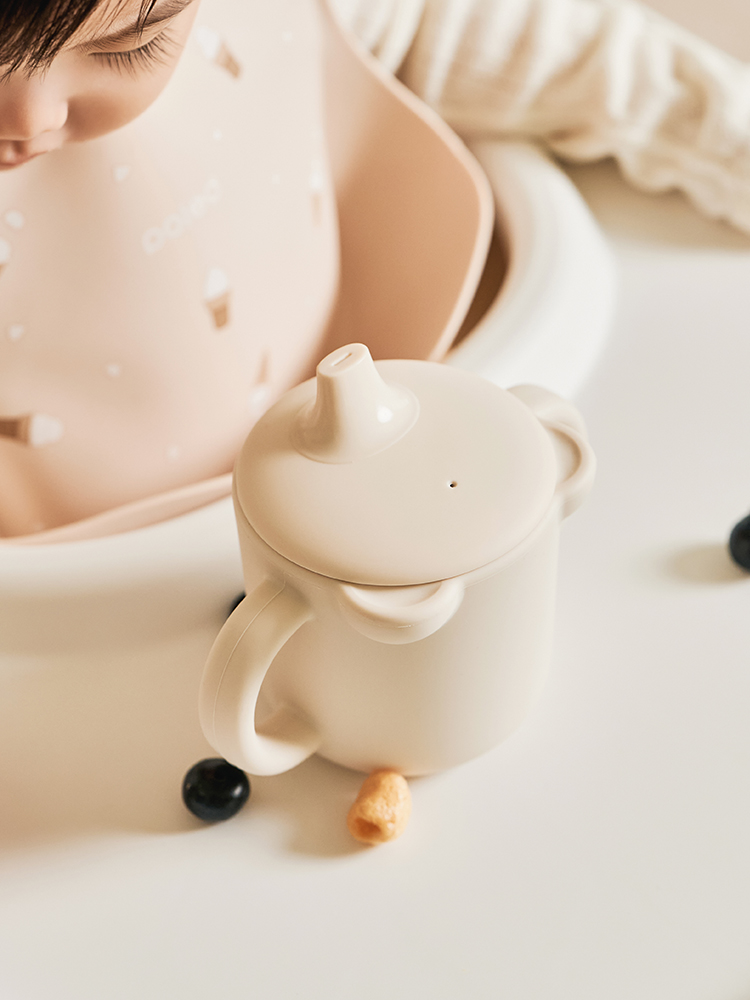 폴레드 키드키친 실리콘 3in1 올에이지 전연령 양손 시피 빨대 스파우트 컵