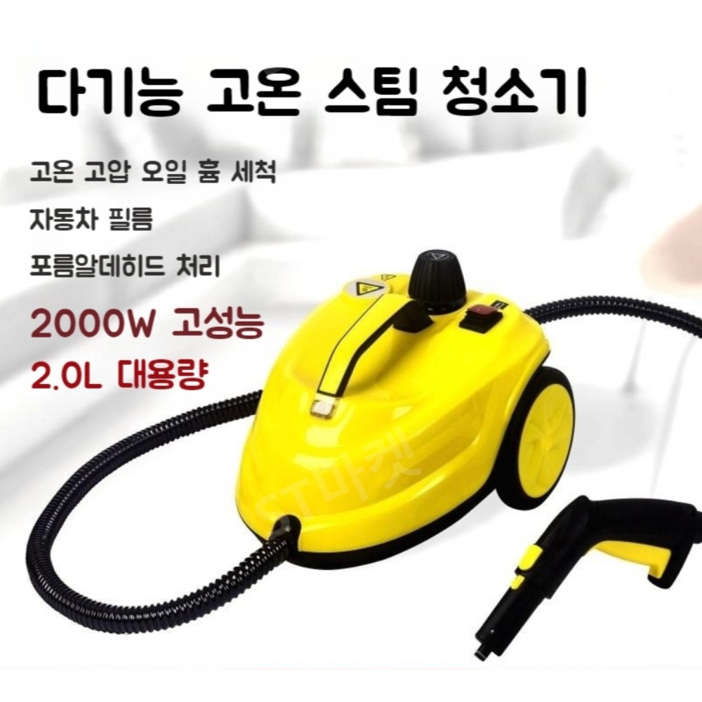 휴대용 자동차 세차기 소독 청소 청소기 스팀기 차량 빈대 진드기 제거 2000W 이미지 2