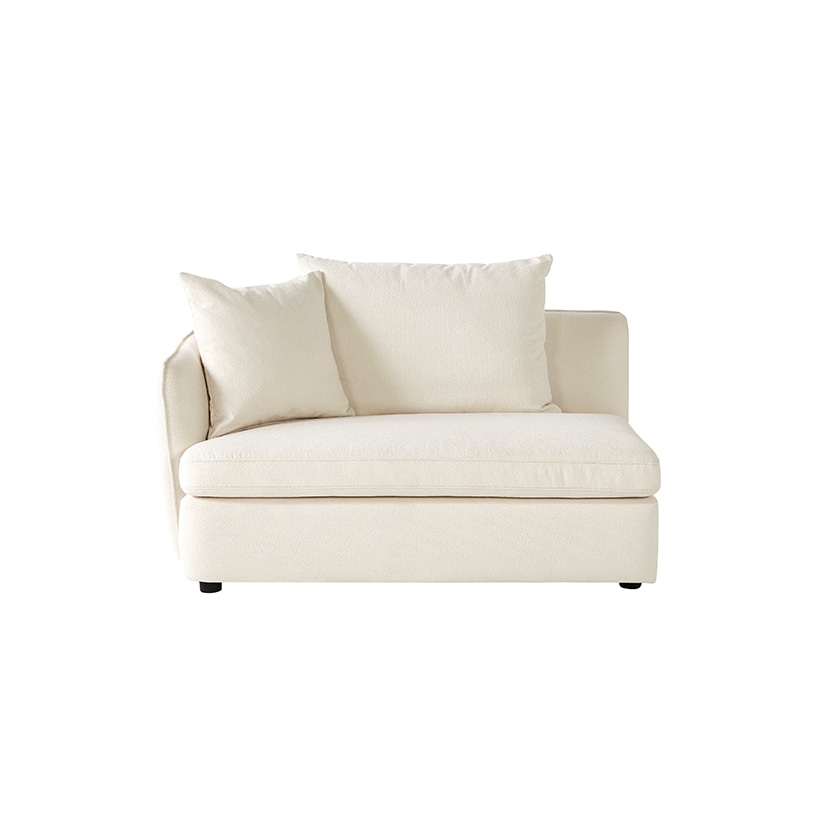 까사미아 로네 소파 스툴미포함, 아이보리, 4인용