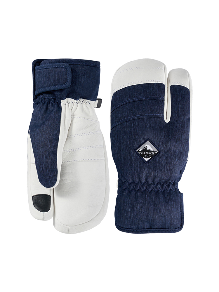 루디스 컴포트핏 LUP01UG05 네이비 데님 스키 보드 삼지 방한 장갑