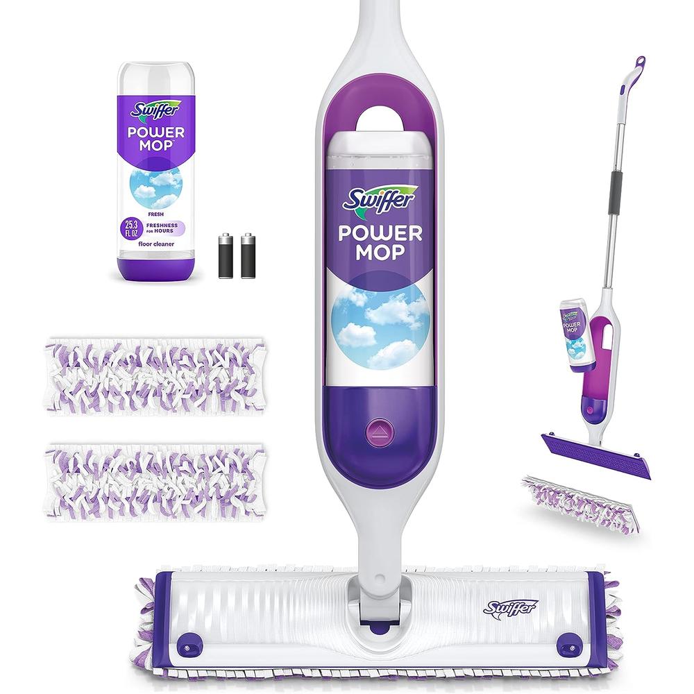스위퍼 파워몹 청소 밀대 청소기 세트 PowerMop 본체1개/용액1개/패드2개 - 상품 이미지