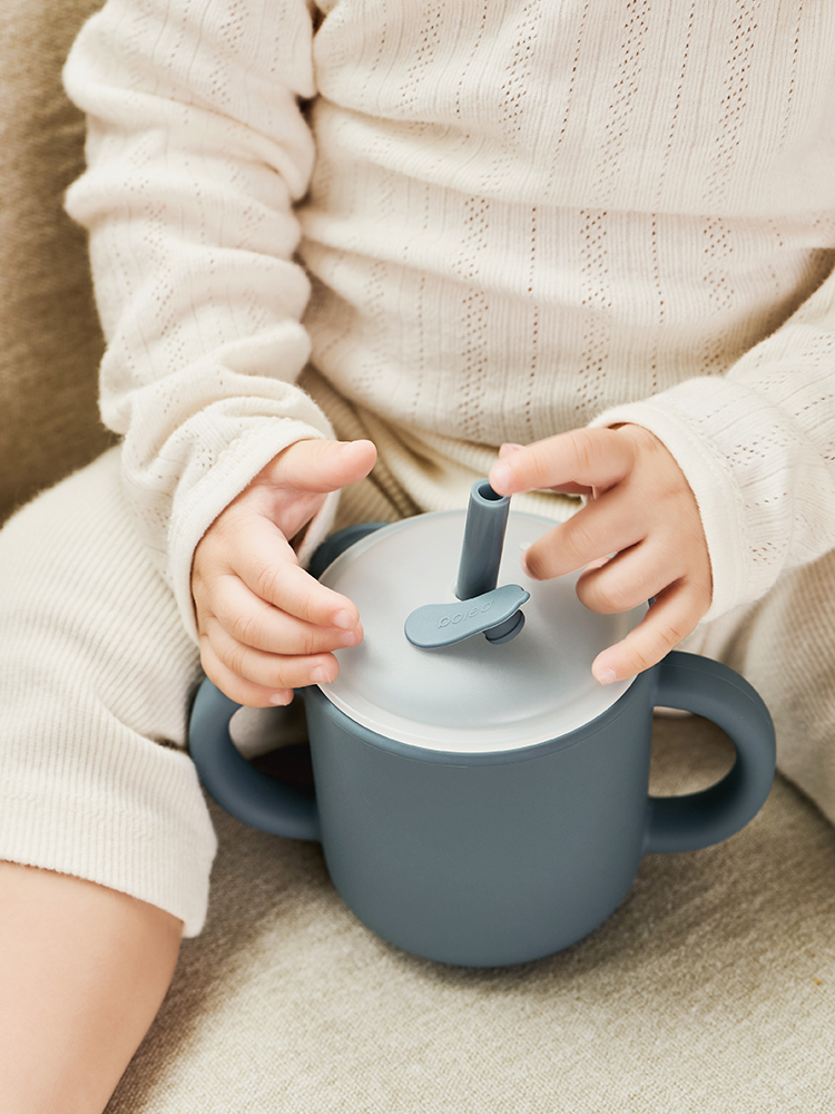 폴레드 키드키친 실리콘 3in1 올에이지 전연령 양손 시피 빨대 스파우트 컵