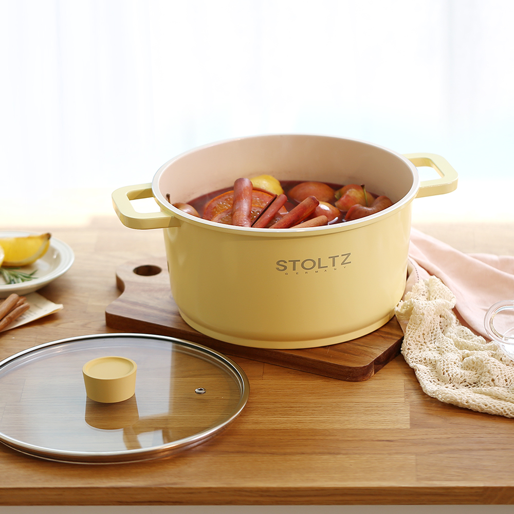 STOLTZ 슈톨츠 머랭 쿡웨어 IH 양수냄비 20cm 국내생산 통주물 냄비 - 상세 이미지 4