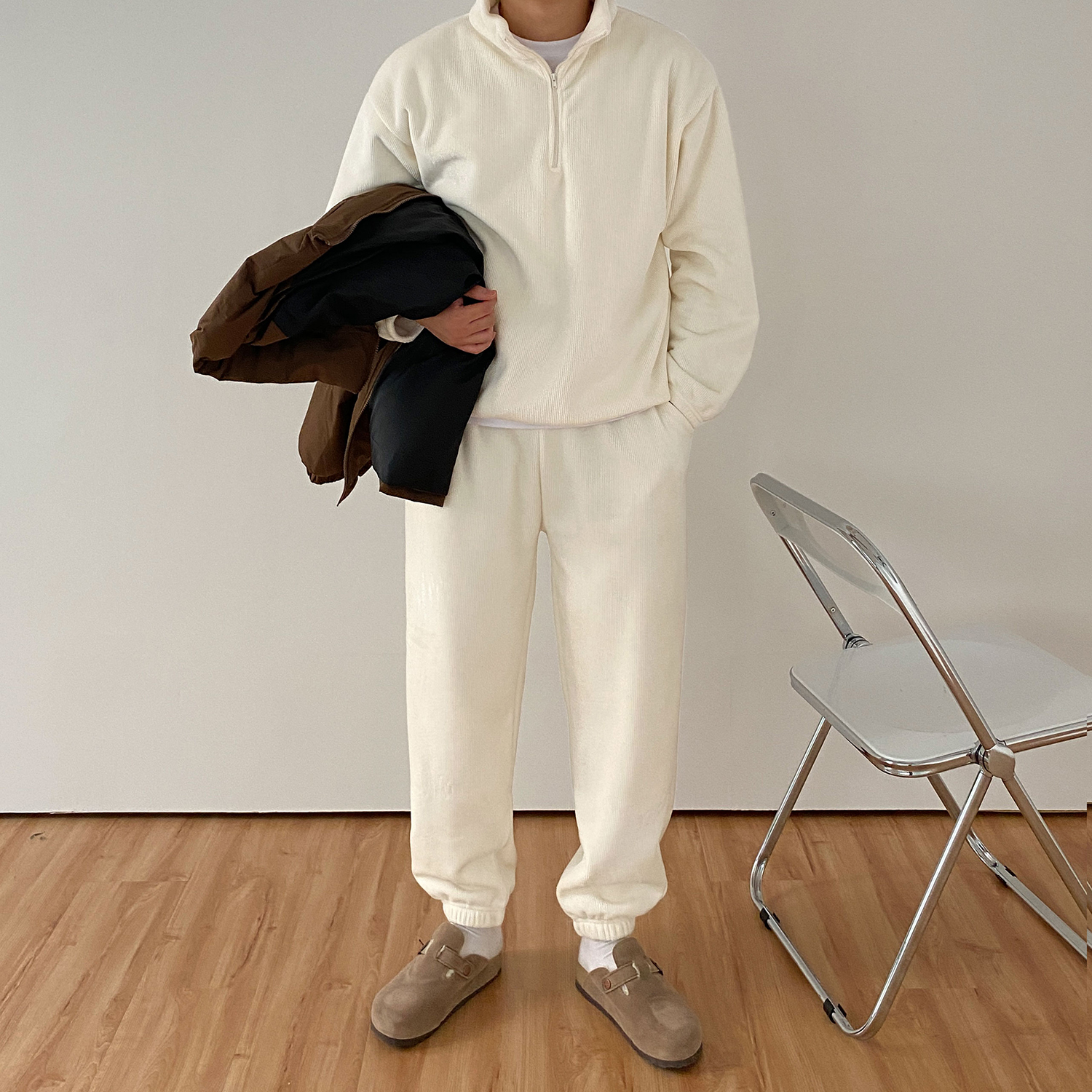 남자벨벳트레이닝 아노락트레이닝세트 추리링 이미지 3