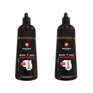 두피자극없는 몽크로스 블랙 CICA(병풀잎수) 염색샴푸 300ml /새치... 솔직 후기 | 피부 타입별 분석 - 상품 이미지 2