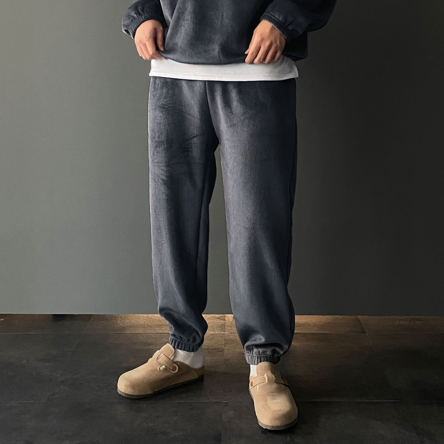 남자골덴조거팬츠 벌룬조거팬츠 허벅돼바지 - 상세 이미지 2