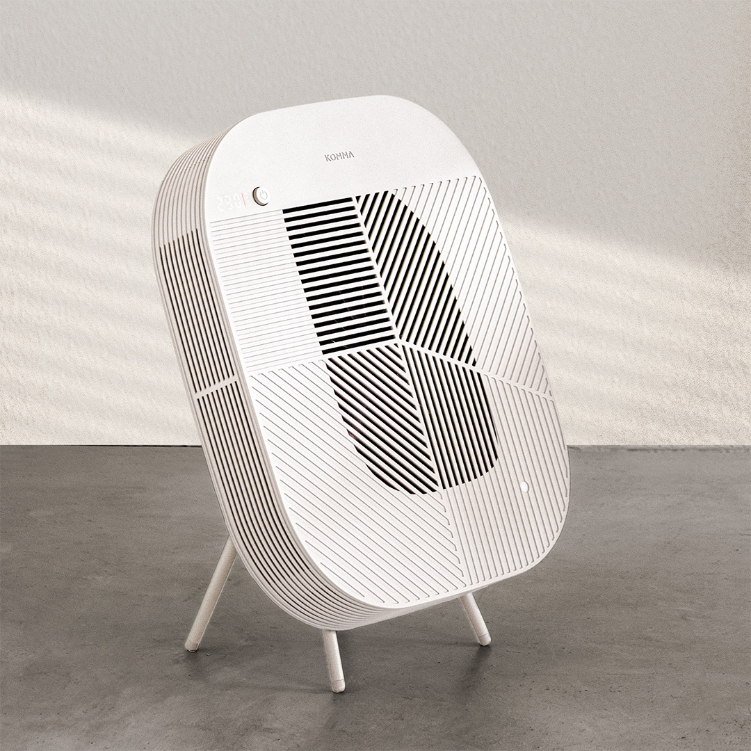 콤마 공기청정기 로브 세트형 안방 아이방 소형 LOV01-2106 크림화이트