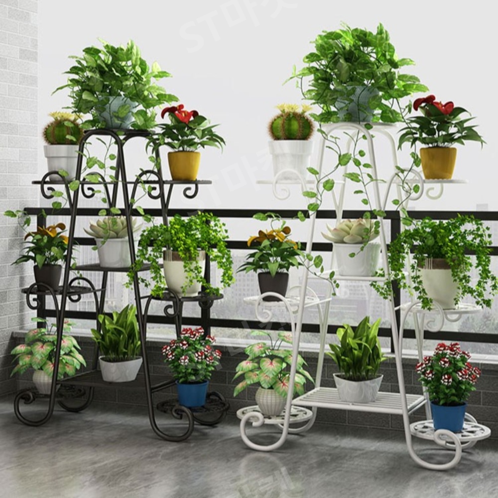 발코니 화분받침대 선반 베란다 테라스 스탠드 화분 정리대 6단 7단 높이80CM - 상세 이미지 3