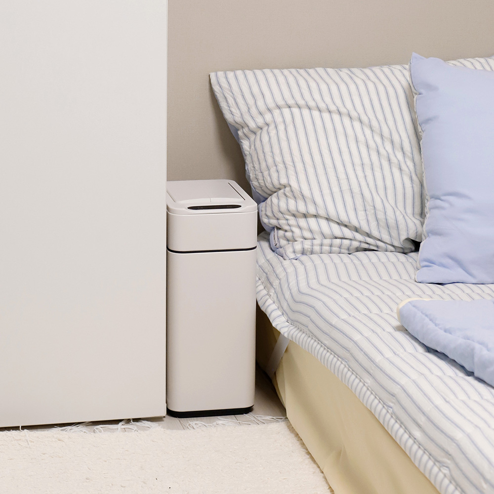 스마트 자동 센서 미니 쓰레기통 10L 냄새차단 인테리어 휴지통