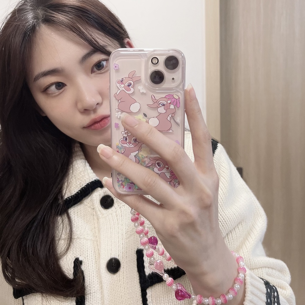 아이폰12미니케이스 글리터 캐릭터 밤비토끼바니 - 상세 이미지 5
